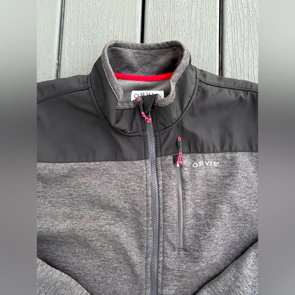 Orvis Jacket Mens XL Full Zip Fleece Classic Collection Outdoor Pockets - Picture 2 of 9